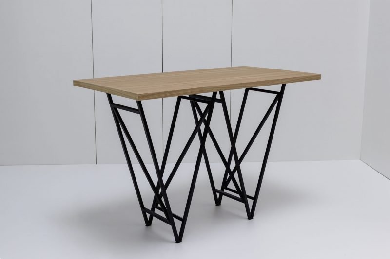Designertisch STEVY - Stehtisch - Eiche/Eiche
